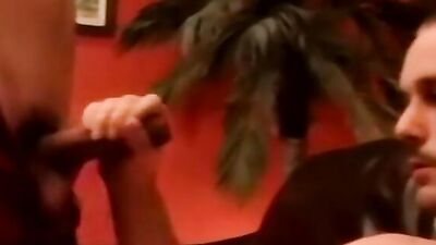 Horny twink is jerking off before being fucked in the ass