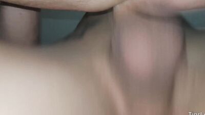 This POV video shows close-up anal penetration between two gays