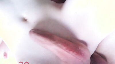 Smooth-skinned twink is getting fucked in the ass deep and fast
