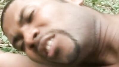Black guy is fucked by his gay boyfriend in the woods