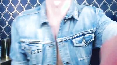 Blonde twink Henry Price Win plays with a dildo on webcam