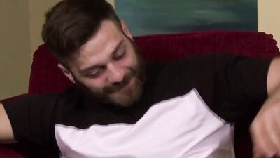 Gay dude jizzed on boyfriend's tummy after barebacking him deeply