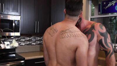 AJ Marshall eats Adrian Suarez's ass and stretches it with cock