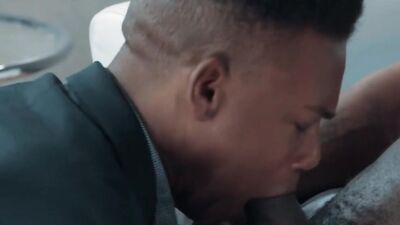 Well shaped black guys Deep Dic & Adrian Hart are having anal sex