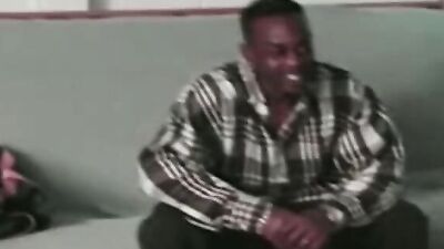 Horny black guys are stroking their big rods next to to each other