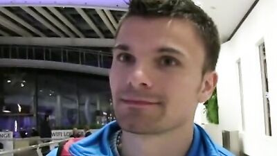 Handsome amateur Czech lad gets payed to suck stranger's cock
