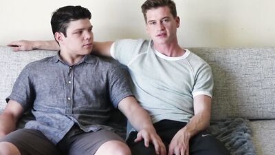 Twink gets brutally fucked after giving a nice sloppy blowjob