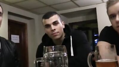 Czech guys are giving sloppy blowjobs after a few drinks