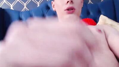 Blonde twink Henry Price Win is fingering himself on live webcam