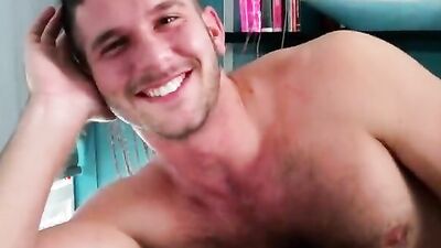 Jimmy Fanz and Kurtis Wolfe in behind the scenes gay video