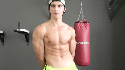 Jared Shaw is flexing muscles and showing his dick and balls
