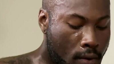 Inked dude Sean Duran is barebacked by a hung black man
