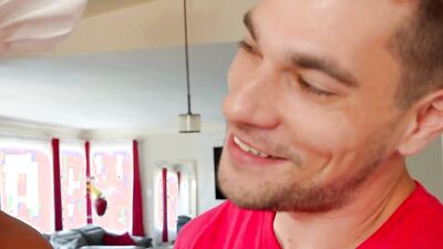 Those naughty roommates are having a quick gay shag in the kitchen