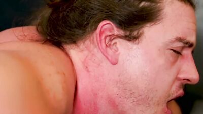 Hairy Diego Sans pushes his cock deep in Kip Johnson's ass