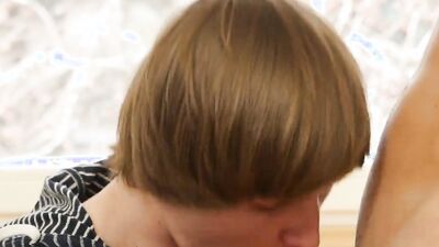 Skinny twink is plowed in the bedroom by a horny stepbro