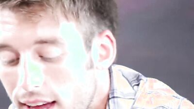 Gay casting couch candidate gives a blowjob to that agent