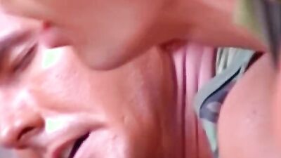 Horny soldiers are having gay sex in the abandoned building