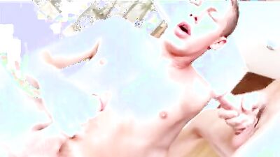 Bubble butt guy sucks a dick and then sits on it