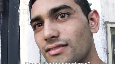 Gay casting couch candidate takes a hard cock in POV scene