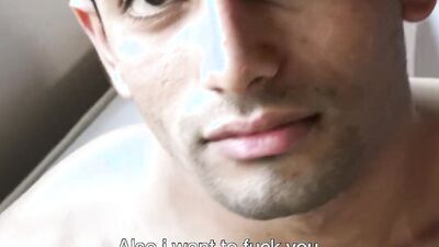 Gay casting couch candidate takes a hard cock in POV scene