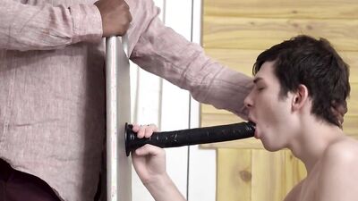 Black God Teaches Boy to Suck Cock