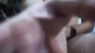 Big Dick Cumming into a Clear Jar with Hardcore Ball Suction