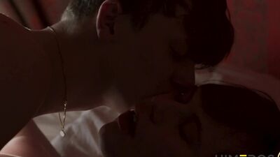Alex Faux and his boyfriend are having sex in hotel room