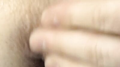 Amateur twink strokes his prick and plays with a toy