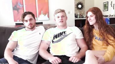 Dustin Hazel and his two gay mates are shagging in 3some