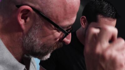 Naughty gay chap is craving for his tattooed stepdad's prick