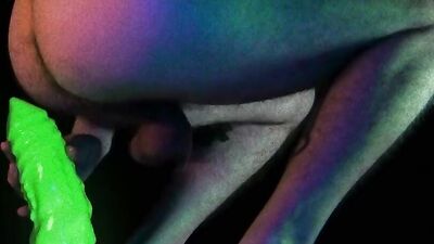 Social Distancing and Aliens  (Clayton dildo - Bad Dragon)