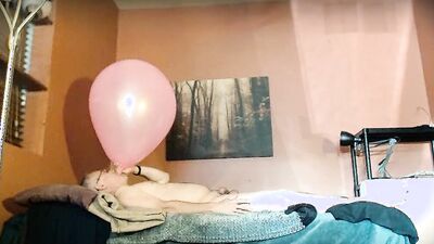 Balloonbanger 44) Squishy, Squeezy, Squeaky Balloon w Cum