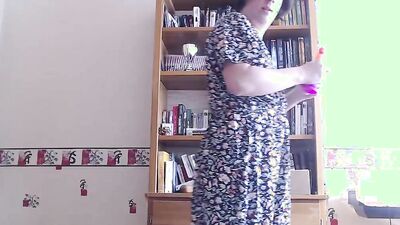 Trying out crossdressing