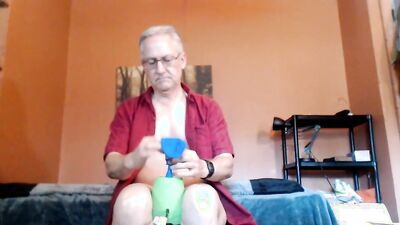Balloonbanger 43) Jacking Off on Three Busted Balloons 9-21