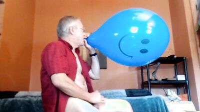 Balloonbanger 43) Jacking Off on Three Busted Balloons 9-21
