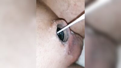 Naughty video of a guy stretching his micropenis and being naughty