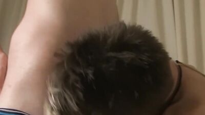 Twink takes a big dick in the ass after giving a blowjob