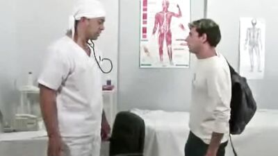 988 young dude used hard by his doctor at the clinic