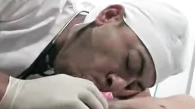 988 young dude used hard by his doctor at the clinic