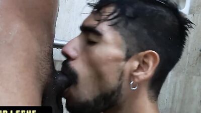 Hot studs go snorkeling before fucking hardcore in the shower