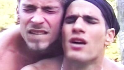 Latino cowboy swallows a throbbing cock and takes a banging outdoors