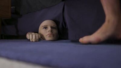 Horny gay guy brings a mannequin to life and fucks his ass