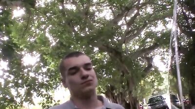 Blindfolded guy sucked off in a ban before hardcore fucking