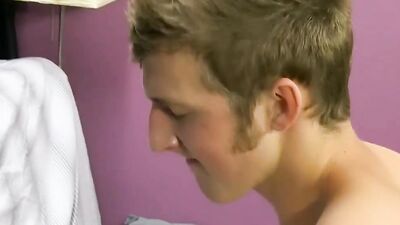 Skinny twink sucked off by his blond boyfriend before fucking him
