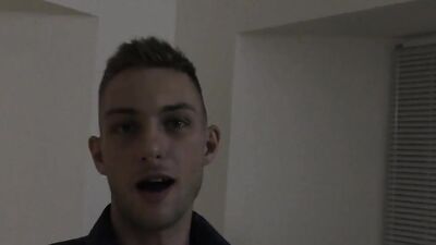 Lovely twink with a plump ass in a jockstrap banged hard