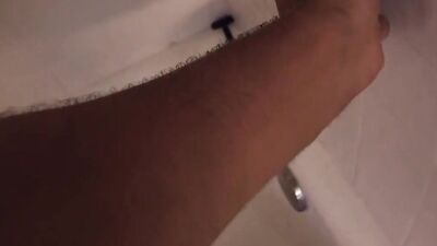 Nerdy twink with glasses fucked by a stud in the shower