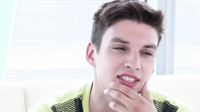 Hot young guy swallows a huge dick and takes it in the ass