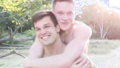 Dashing jocks take a shower together before fucking deep and raw