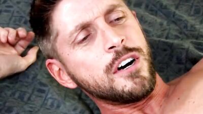Hot blond dude jerks off with a fleshlight and fucks his stepdad