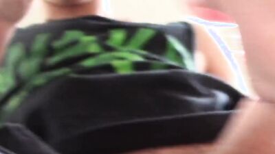 Horny twink sucks dick under the table before hardcore fucking